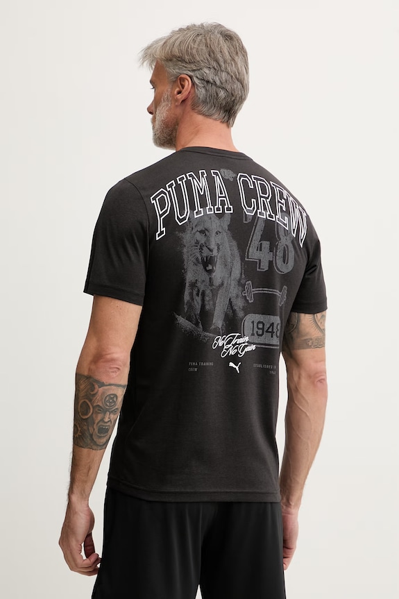 Puma tréningové tričko pánske GRAPHIC čierna 528530