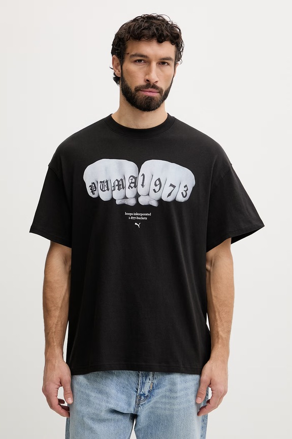 Puma tričko pánske bavlnené Swish čierna 634658