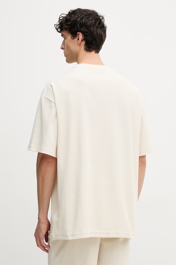 Îmbrăcăminte Puma tricou pentru bărbați, din bumbac Essential elevated 692018 bej