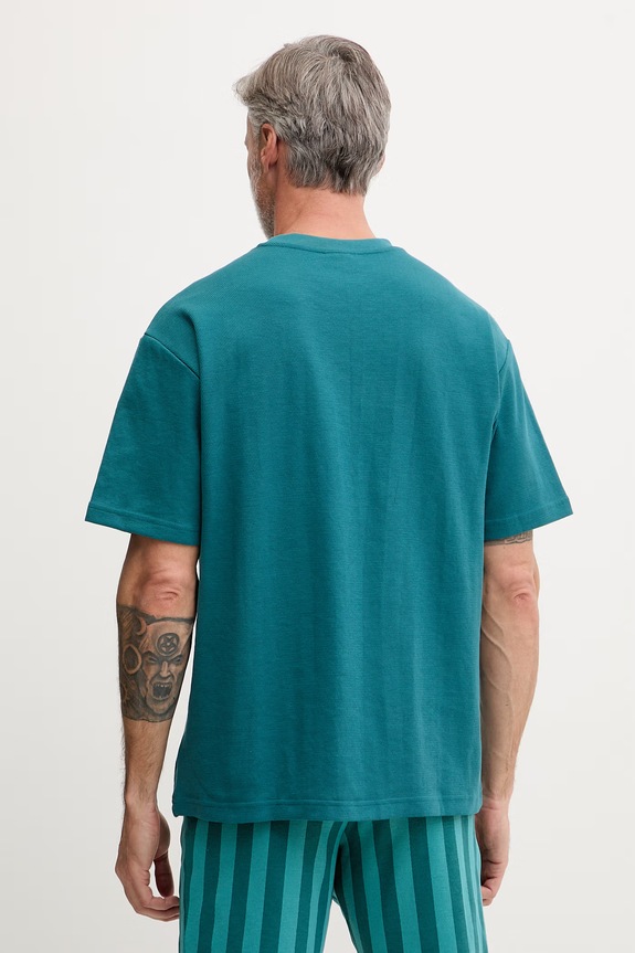 Îmbrăcăminte Puma tricou pentru bărbați, cu bumbac Essential elevated 692018 turcoaz