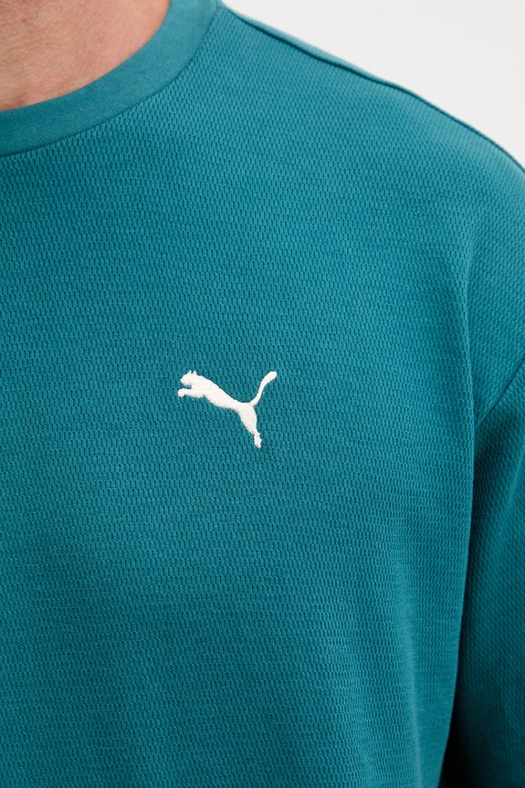 Puma tricou pentru bărbați, cu bumbac Essential elevated 692018 turcoaz