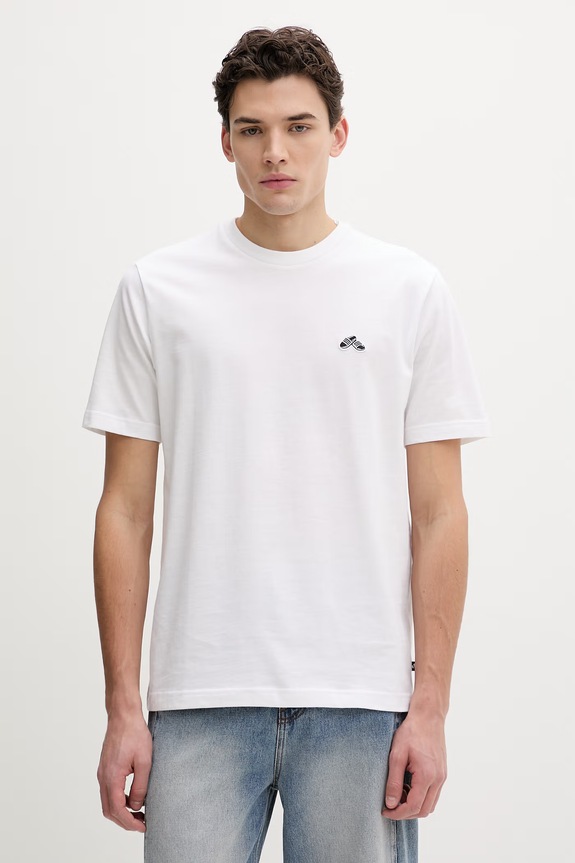 Bavlněné tričko adidas Summer Slide Trim hladký bílá JZ4995