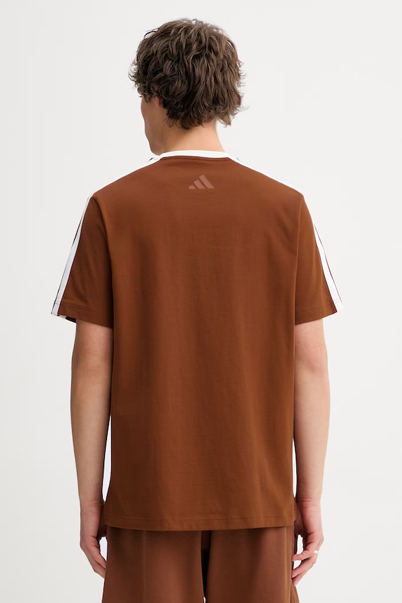Одежда Хлопковая футболка adidas Coffee Cup JZ5070 коричневый