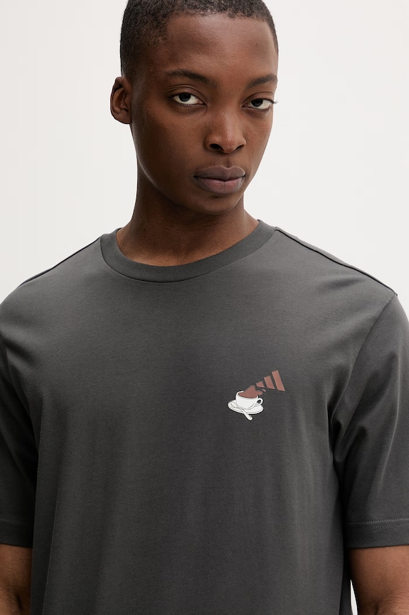 Adidas tricou pentru bărbați, din bumbac Coffee Cafe gri KB2499