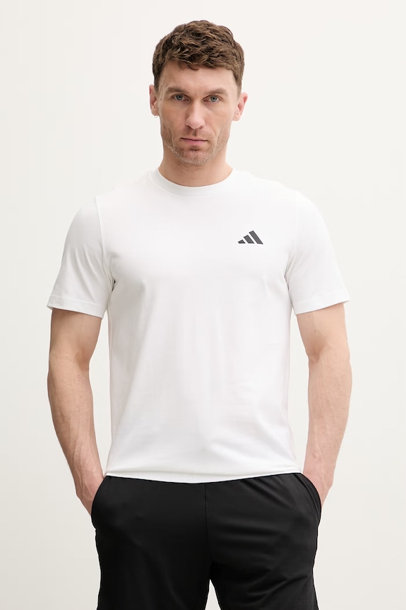 Odzież adidas Performance t-shirt męski bawełniany KB9492 beżowy
