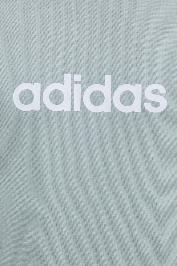 Βαμβακερό μπλουζάκι adidas KC0882 τιρκουάζ