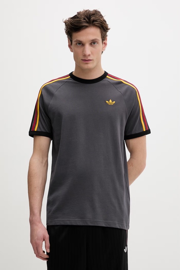 Бавовняна футболка adidas Originals regular сірий KC8637