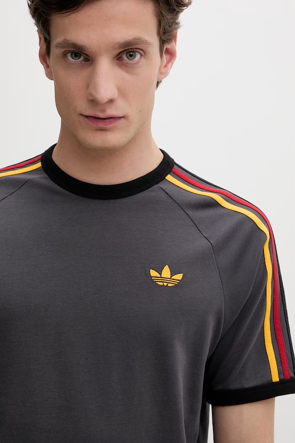 Бавовняна футболка adidas Originals сірий KC8637