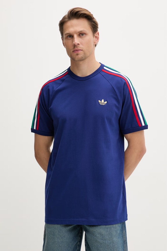 adidas Originals t-shirt ανδρικό βαμβακερό σκούρο μπλε KC8641