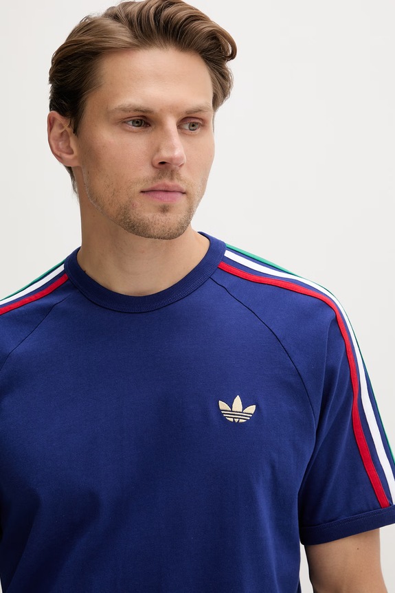 adidas Originals t-shirt ανδρικό βαμβακερό σκούρο μπλε KC8641