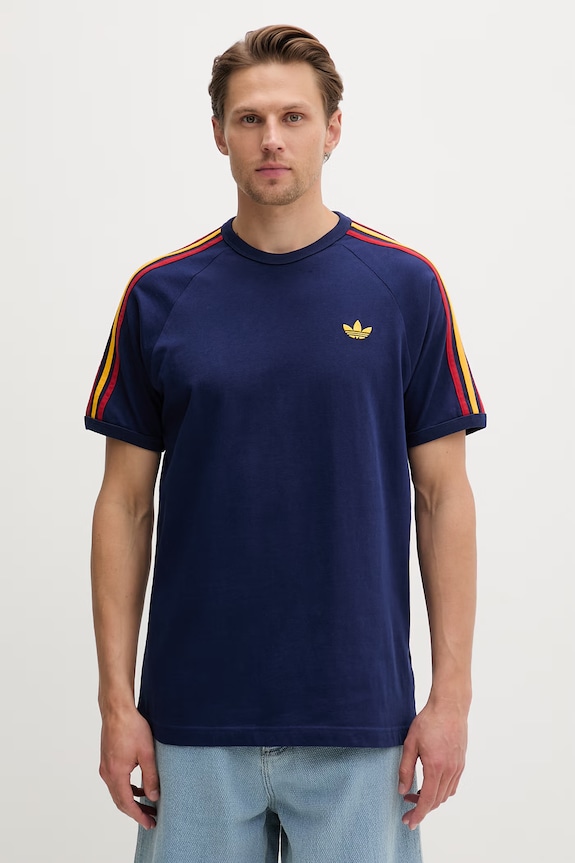 adidas Originals oversize t-shirt ανδρικό βαμβακερό σκούρο μπλε KC8642