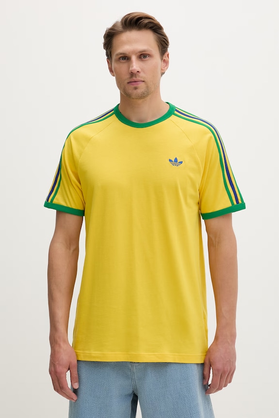 adidas Originals t-shirt ανδρικό βαμβακερό κίτρινο KC8643