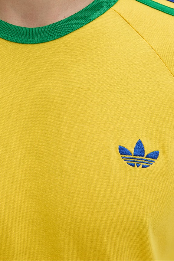 adidas Originals t-shirt ανδρικό βαμβακερό KC8643 κίτρινο