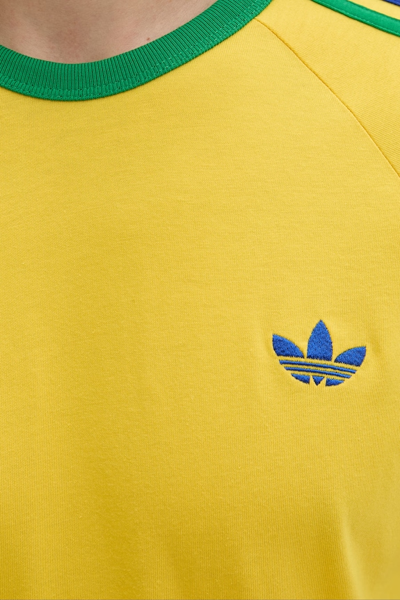 adidas Originals t-shirt ανδρικό βαμβακερό KC8643 κίτρινο