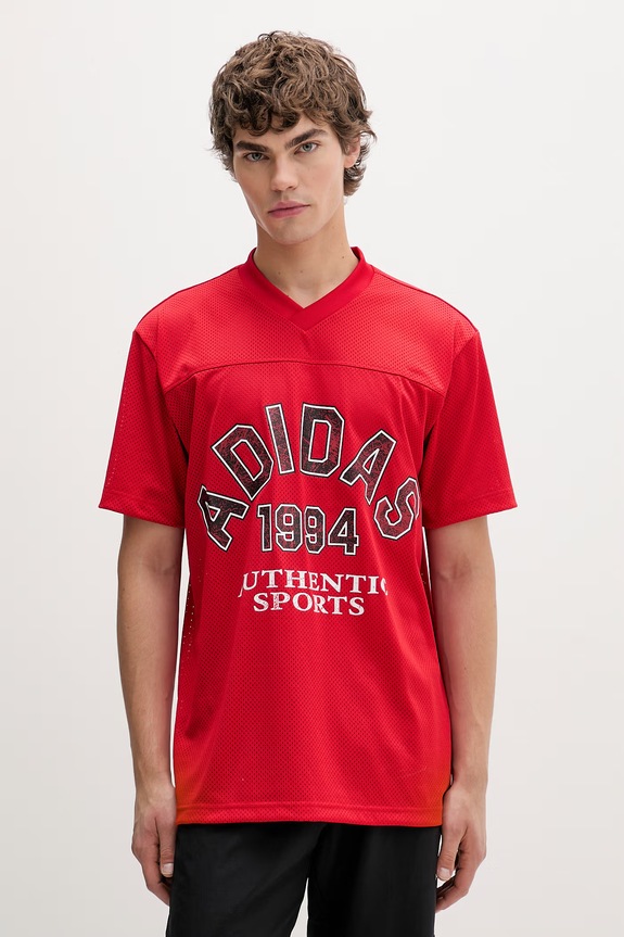 Μπλουζάκι adidas Originals στάμπα κόκκινο KD0522