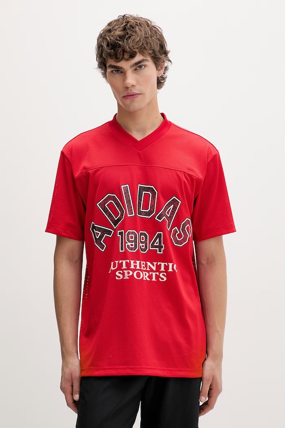 Μπλουζάκι adidas Originals στάμπα κόκκινο KD0522