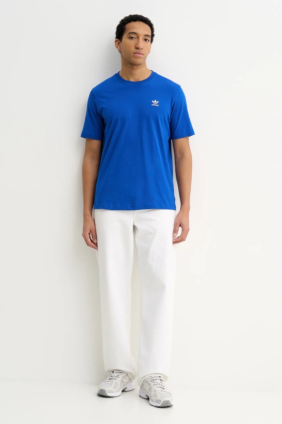 Βαμβακερό μπλουζάκι adidas Originals Trefoil KD1316 μπλε SS26