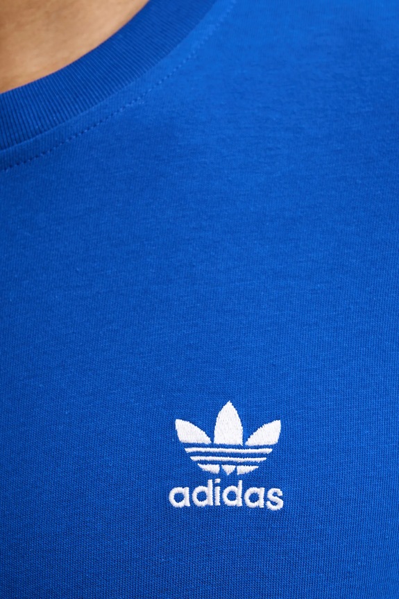 Bombažna kratka majica adidas Originals Trefoil KD1316 modra