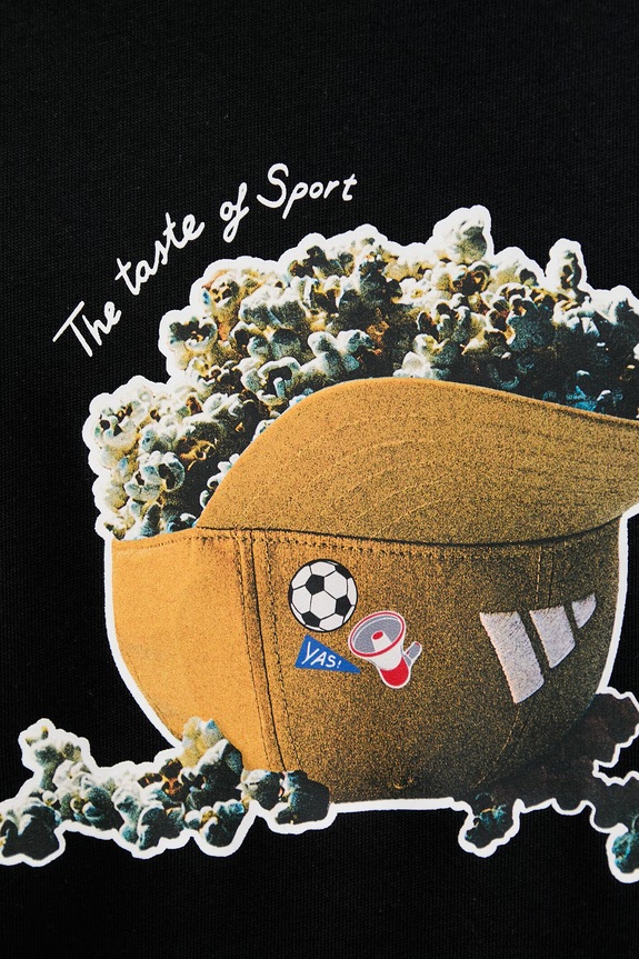 Bavlněné tričko adidas Popcorn KD3928 černá
