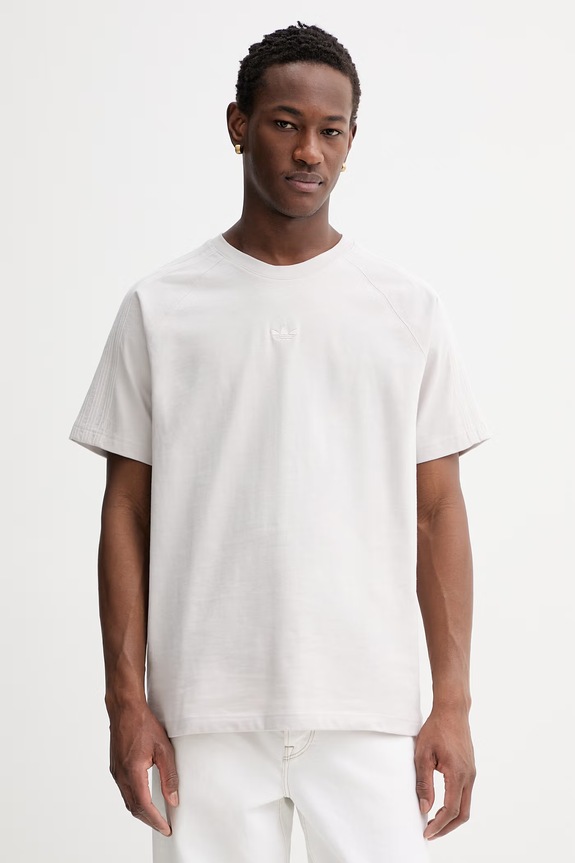 adidas Originals t-shirt bawełniany bawełna beżowy KD3936
