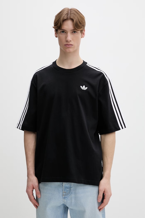 adidas Originals pamut póló pamut fekete KD4095