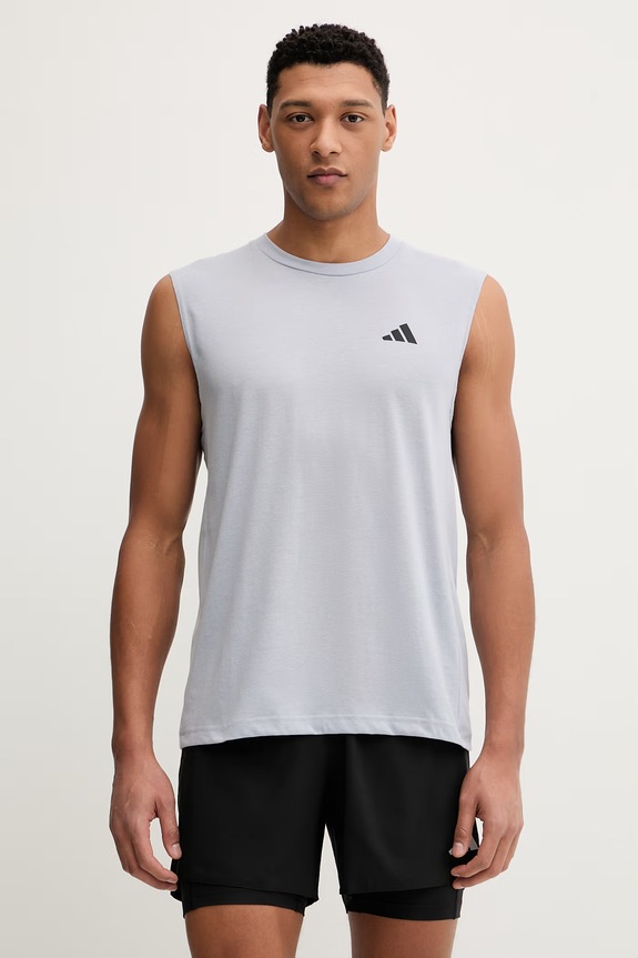 adidas Performance t-shirt treningowy nadruk niebieski KD5427