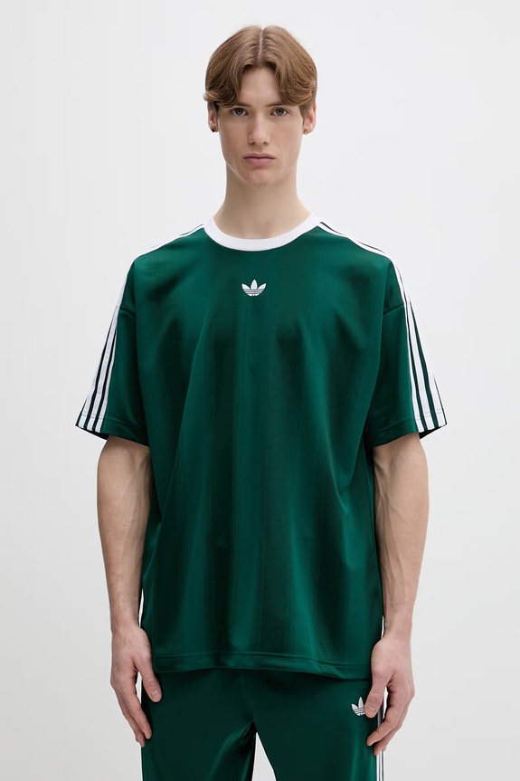 Tričko adidas Originals nášivka tyrkysová KD5834