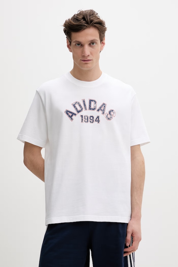 Хлопковая футболка adidas Originals хлопок белый KD6550