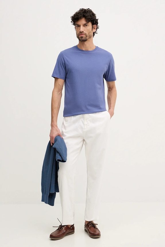 Hackett London tricou din bumbac HM5000056 albastru SS26