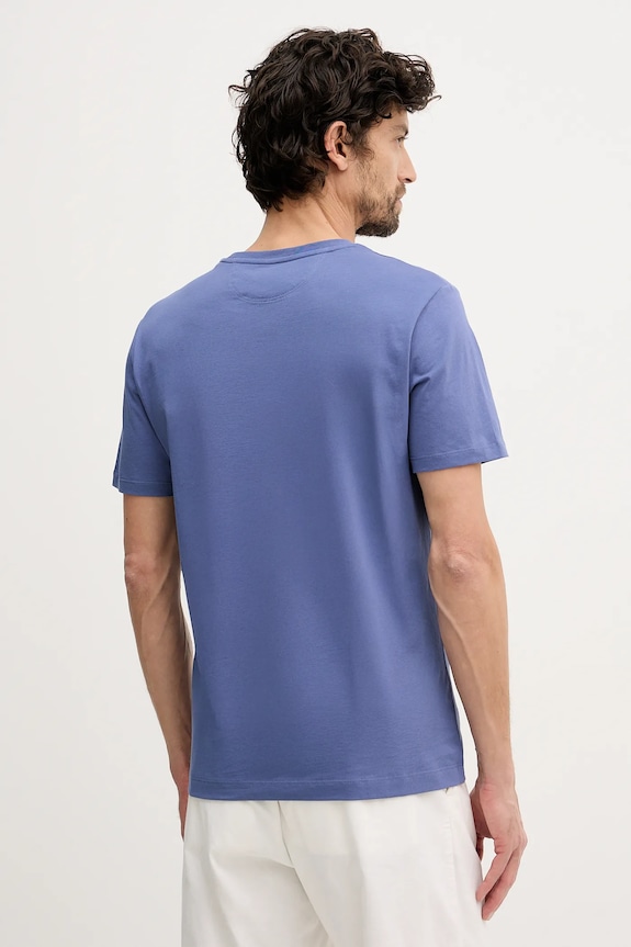 Îmbrăcăminte Hackett London tricou din bumbac HM5000056 albastru