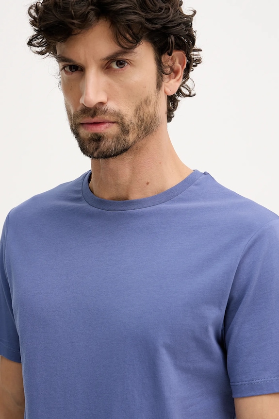 Hackett London tricou din bumbac albastru HM5000056