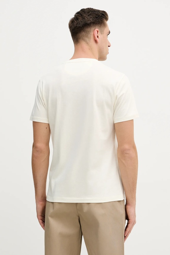 Îmbrăcăminte Hackett London tricou din bumbac HM5000063 bej
