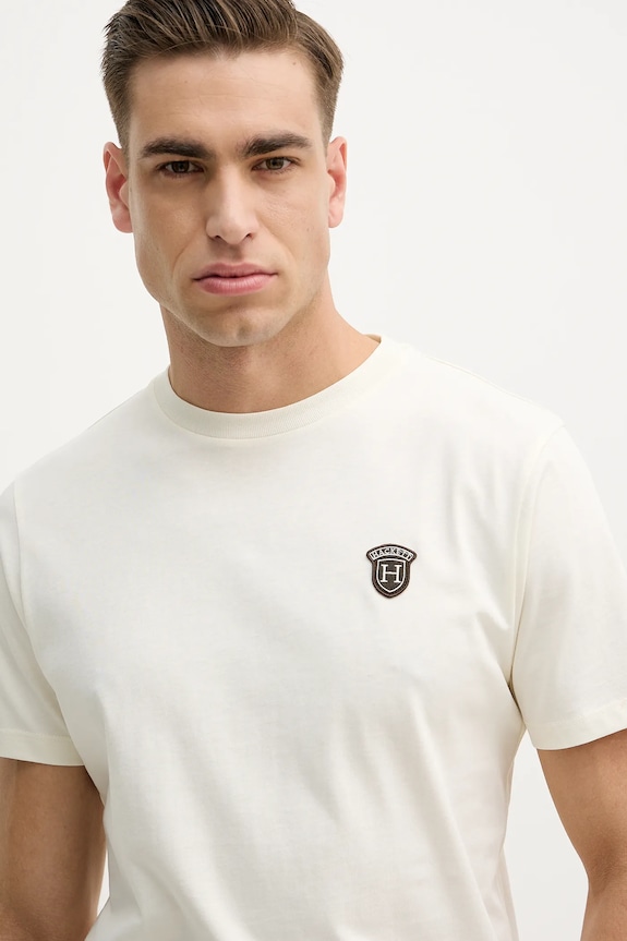 Hackett London tricou din bumbac bej HM5000063