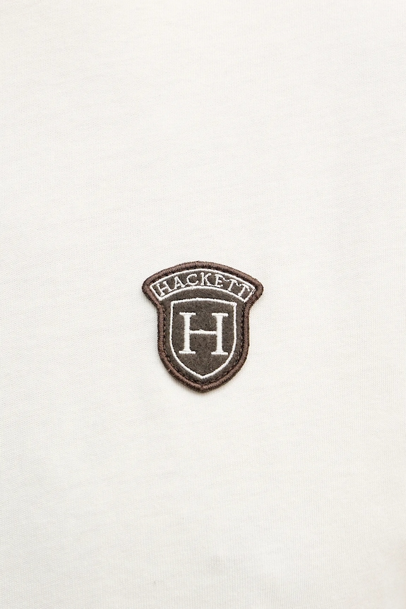 Hackett London tricou din bumbac HM5000063 bej