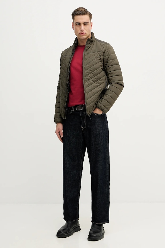 Bavlnené tričko Hackett London HM5000063 burgundské SS26