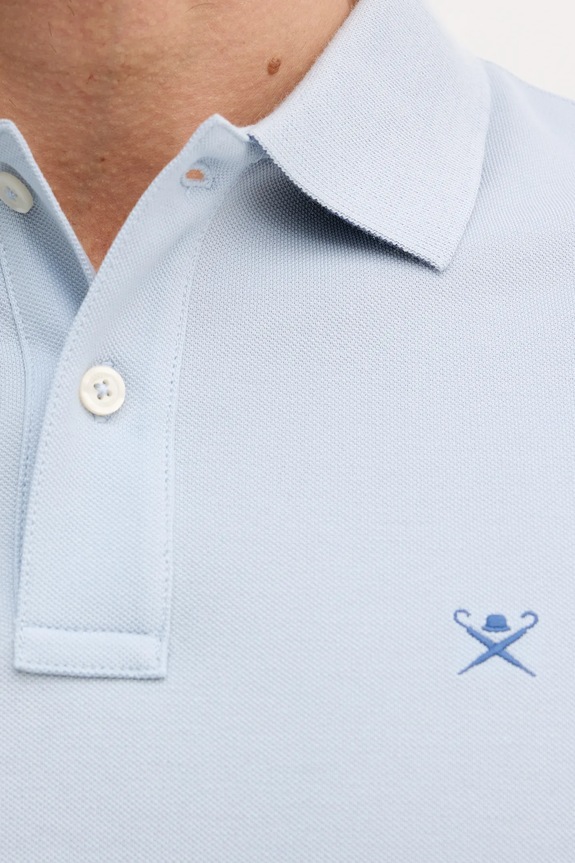 Bavlnené polo tričko Hackett London HM5600093 modrá