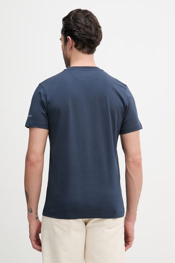 Îmbrăcăminte Hackett London tricou din bumbac HM5000083 bleumarin