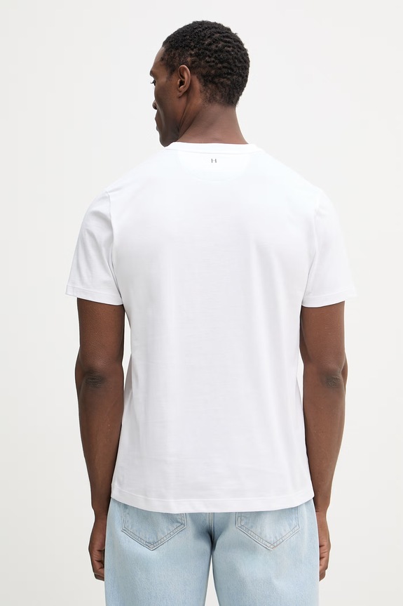 Odzież Hackett London t-shirt bawełniany HM5000090 biały