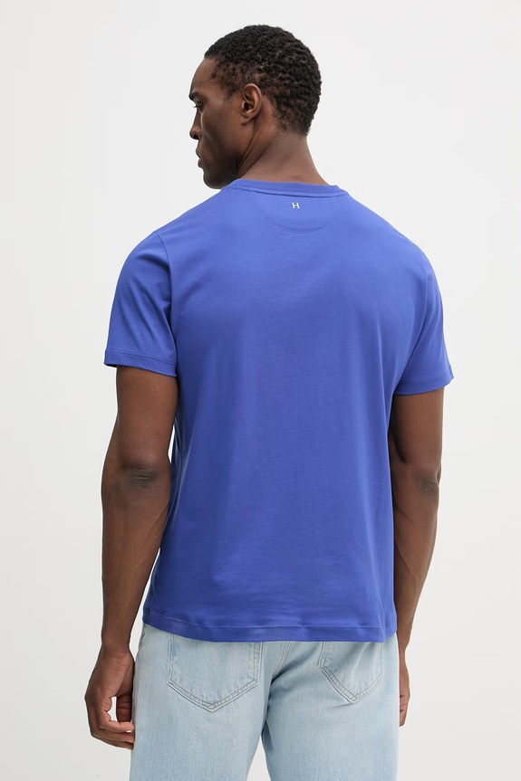 Odzież Hackett London t-shirt bawełniany HM5000090 fioletowy