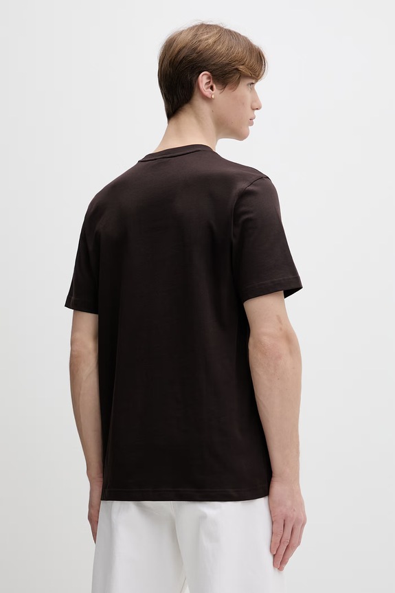 Ρούχα Βαμβακερό μπλουζάκι adidas Originals KE1146 καφέ