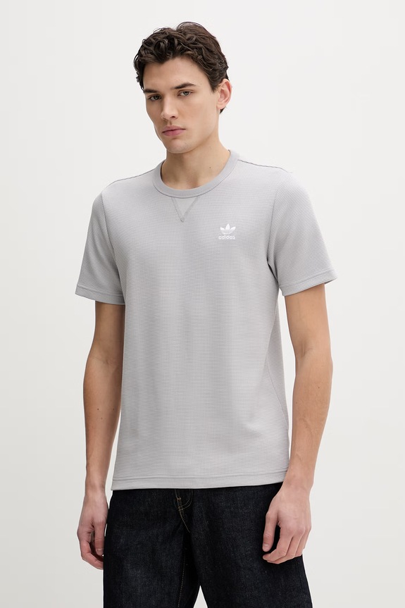 Majica kratkih rukava adidas Originals bez uzorka siva KE1203