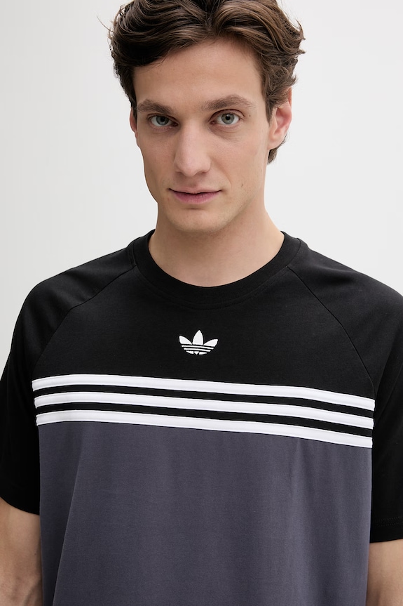 Бавовняна футболка adidas Originals фіолетовий KE2130