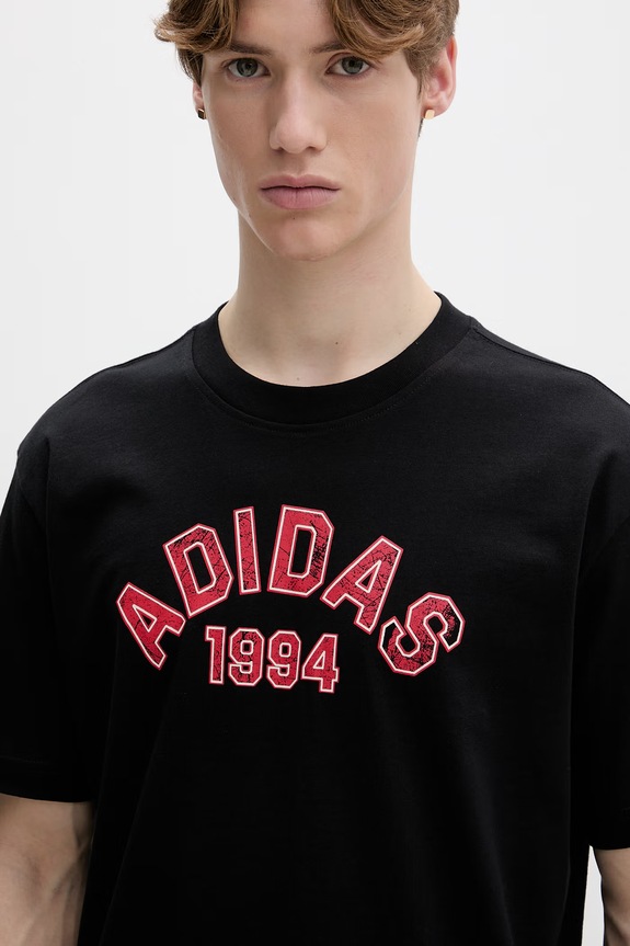 Pamučna majica adidas Originals crna KE2250