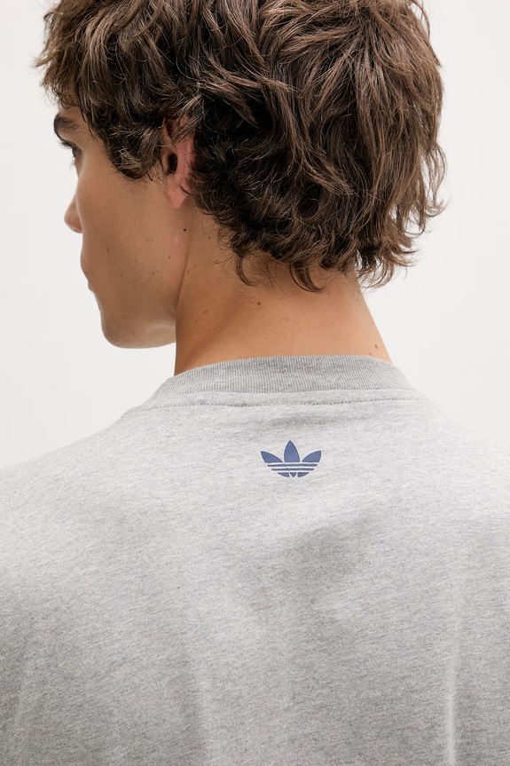 Pamučna majica adidas Originals KE2251 siva