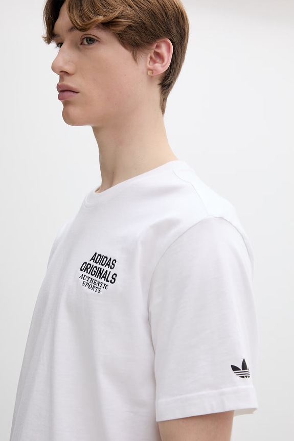 Pamučna majica adidas Originals bijela KE2252
