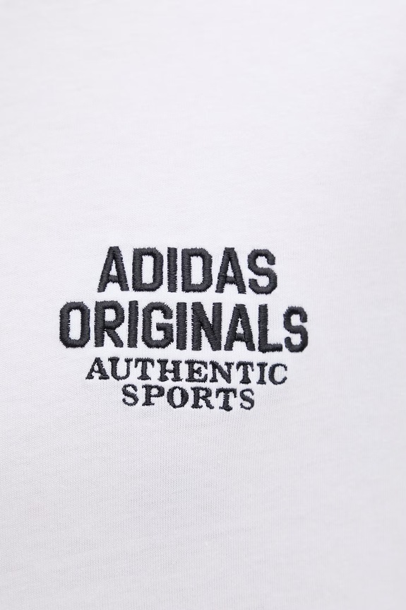 Pamučna majica adidas Originals KE2252 bijela
