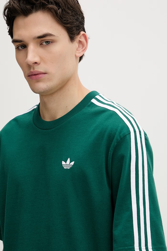 Bavlněné tričko adidas Originals tyrkysová KE2911