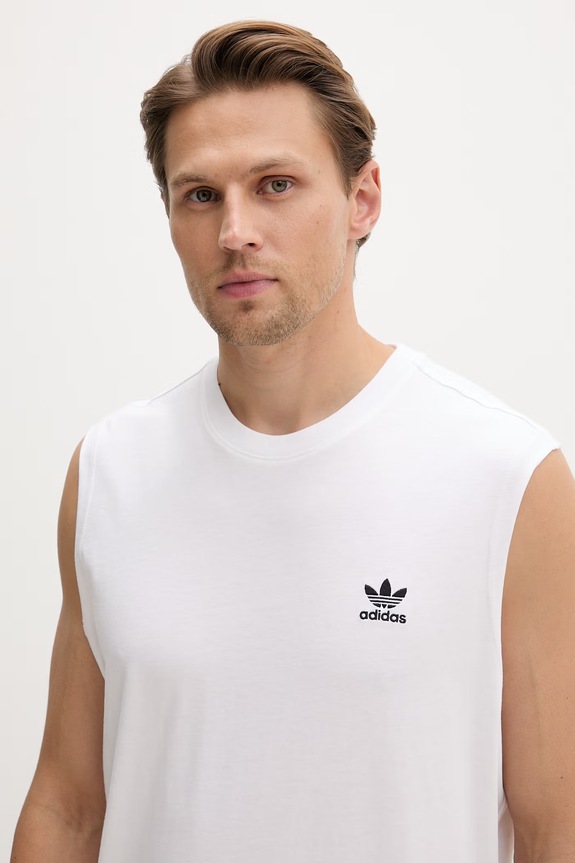 adidas Originals top męski bawełniany biały KE3396
