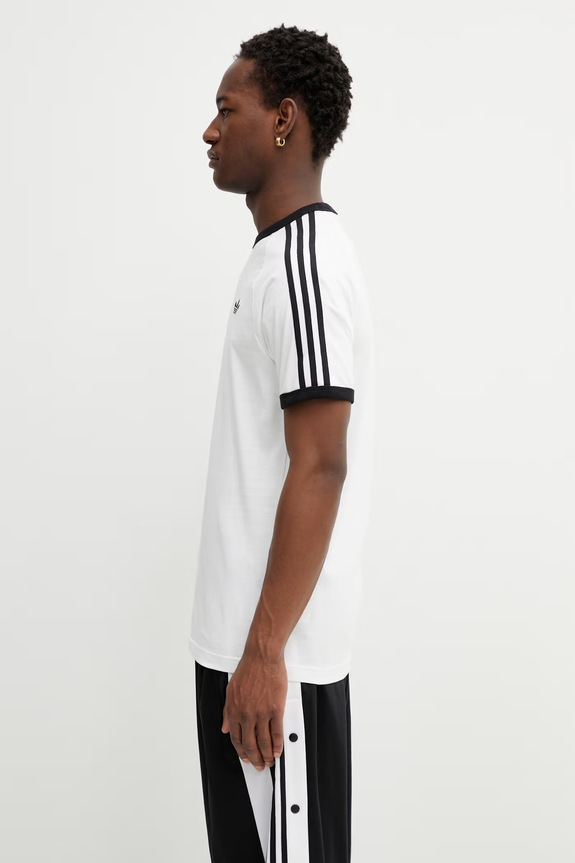 adidas Originals t-shirt bawełniany KE3537 biały SS26