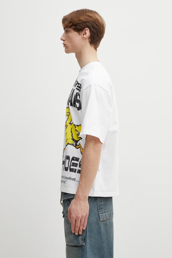 adidas Originals t-shirt bawełniany KG6439 biały SS26